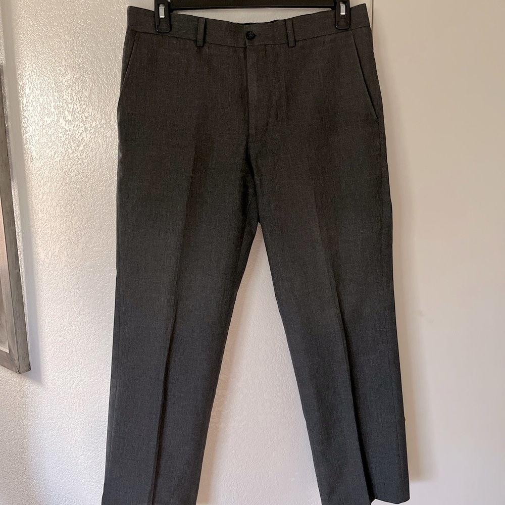 Burton Menswear London Men's Dark Grey Suit Trousers